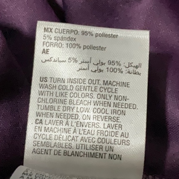 And Now This Women’s Trendy Plus Size Puff-Sleeve Velvet Top 1X Purple NWT - Picture 5 of 6